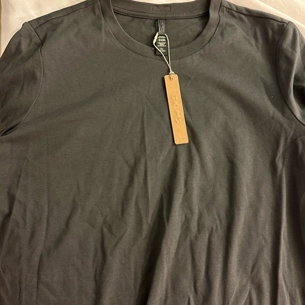 SKIMS Black Long Sleeve Tee Essential